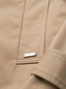 Ombre Clothing Elegantan muški dvoredan kaput SLIM FIT s pojasnom - bež V1 OM-COLC-0146 Ombre Clothing