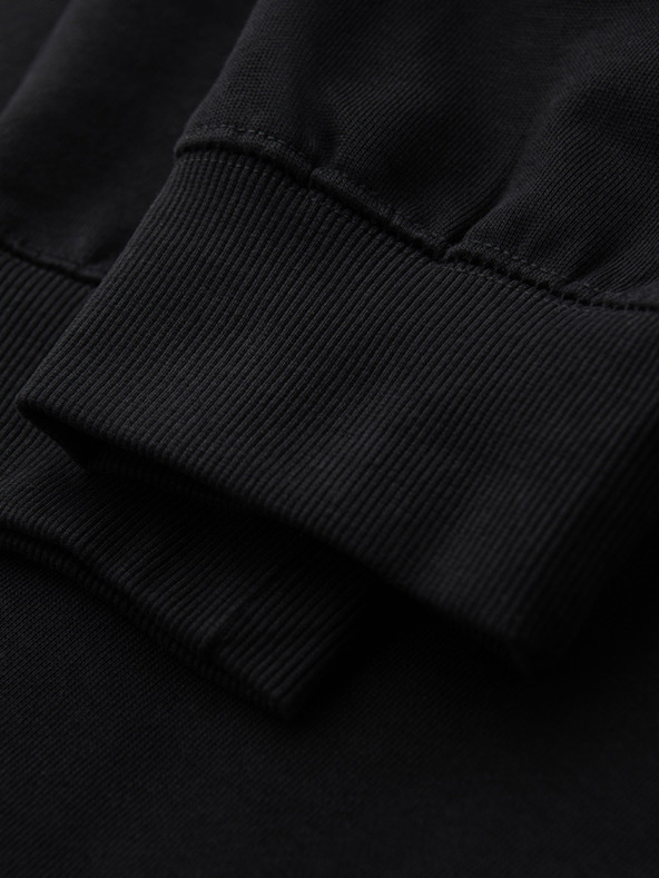 Ombre Clothing Muške trenirke BASIC s rebrasto nogavicom - crne V5 OM-PABS-0305 Ombre Clothing