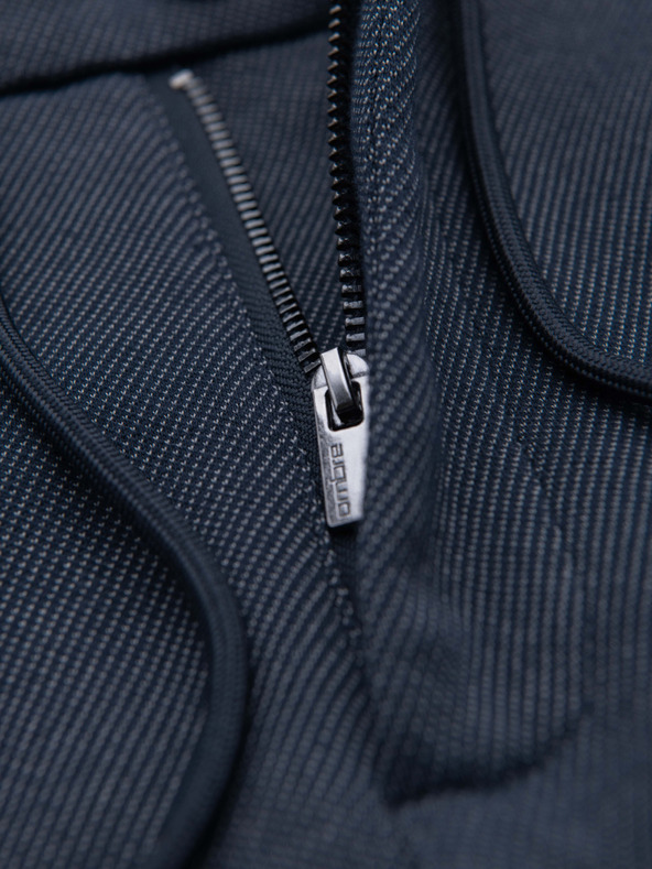 Ombre Clothing Muške opuštene hlače CARROT FIT od žakard pletenine - tamno plave V1 OM-PACP-0292 Ombre Clothing