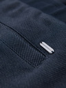Ombre Clothing Muške opuštene hlače CARROT FIT od žakard pletenine - tamno plave V1 OM-PACP-0292 Ombre Clothing