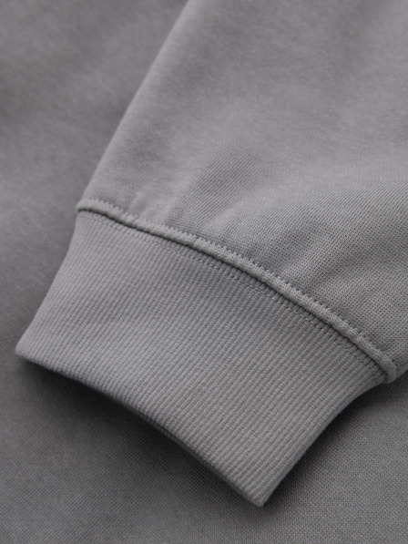 Ombre Clothing Muške trenirke BASIC s rebrastim nogavicama - sive V8 OM-PABS-0305 Ombre Clothing