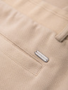 Ombre Clothing Muške opuštene hlače CARROT FIT od žakard pletenine - bež V2 OM-PACP-0292 Ombre Clothing
