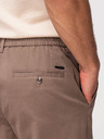 Ombre Clothing Muške hlače chino REGULAR FIT - smeđe V1 OM-PACP-0293 Ombre Clothing