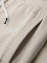 Ombre Clothing Muške trenirke BASIC jogger s rebrasto nogavicom - svijetlo bež V1 OM-PABS-0305 Ombre Clothing