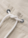 Ombre Clothing Muške trenirke BASIC jogger s rebrasto nogavicom - svijetlo bež V1 OM-PABS-0305 Ombre Clothing