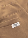 Ombre Clothing Muške trenirke BASIC jogger s rebrasto nogavicom - smeđe V2 OM-PABS-0305 Ombre Clothing