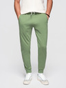 Ombre Clothing Muške trenirke BASIC jogger s rebrasto nogavicom - zelene V3 OM-PABS-0305 Ombre Clothing