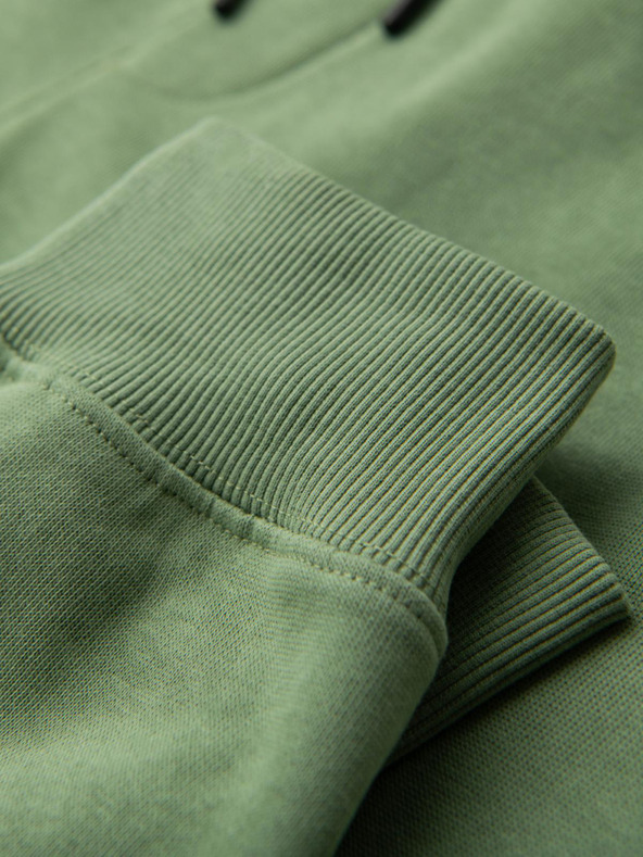 Ombre Clothing Muške trenirke BASIC jogger s rebrasto nogavicom - zelene V3 OM-PABS-0305 Ombre Clothing