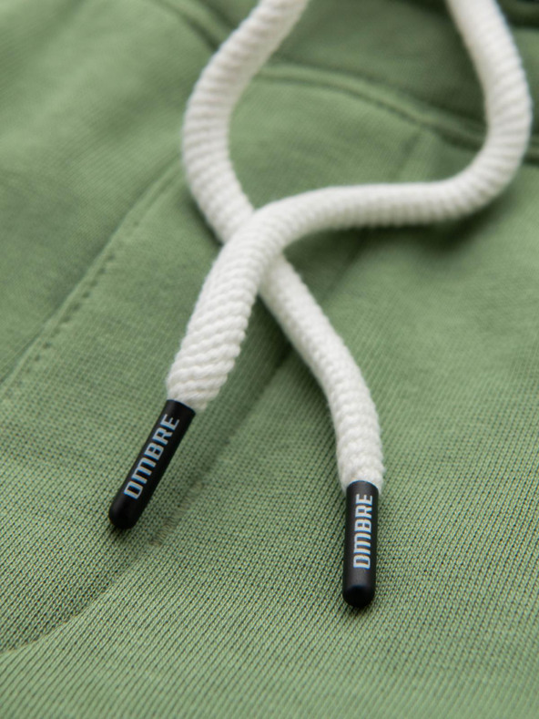 Ombre Clothing Muške trenirke BASIC jogger s rebrasto nogavicom - zelene V3 OM-PABS-0305 Ombre Clothing