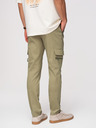 Ombre Clothing Muške cargo hlače s ravnim nogavicama i patentnim džepovima - maslinasta boja V2 P1517 Ombre Clothing