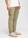 Ombre Clothing Muške cargo hlače s ravnim nogavicama i patentnim džepovima - maslinasta boja V2 P1517 Ombre Clothing