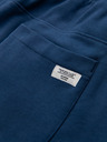 Ombre Clothing Muške sportske hlače BASIC jogger s rebrastom nogavicom - tamno plave V4 OM-PABS-0305 Ombre Clothing