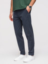 Ombre Clothing Muške čvrste hlače chino REGULAR FIT - tamno plave V4 OM-PACP-0293 Ombre Clothing