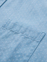 Ombre Clothing Muška pamučna košulja od finog denima s uzorkom - svetlo plava V1 K702 Ombre Clothing