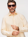 Ombre Clothing Pastelna pamučna muška oxford košulja - svetlo žuta V3 K705 Ombre Clothing