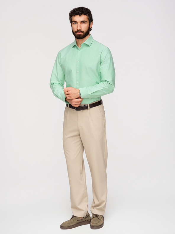 Ombre Clothing Muška pamučna oxford košulja u pastelnim bojama - meta V4 K705 Ombre Clothing