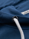 Ombre Clothing Muška pamučna majica BASIC na rajsferslus s kapuljačom - tamno plava V4 OM-SSBZ-0272 Ombre Clothing