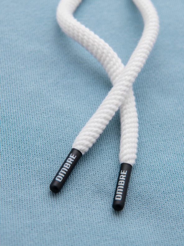 Ombre Clothing Muška pamučna majica BASIC kengurujača s kapuljačom - plava Ombre Clothing