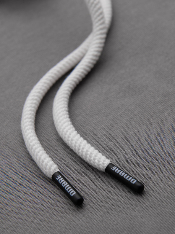 Ombre Clothing Muška pamučna kengurujača majica BASIC s kapuljačom - siva Ombre Clothing