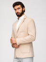 Ombre Clothing Muška pletena sakoa slim fit kroja s finom strukturom - bež V5 M165 Ombre Clothing