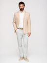 Ombre Clothing Muška pletena sakoa slim fit kroja s finom strukturom - bež V5 M165 Ombre Clothing