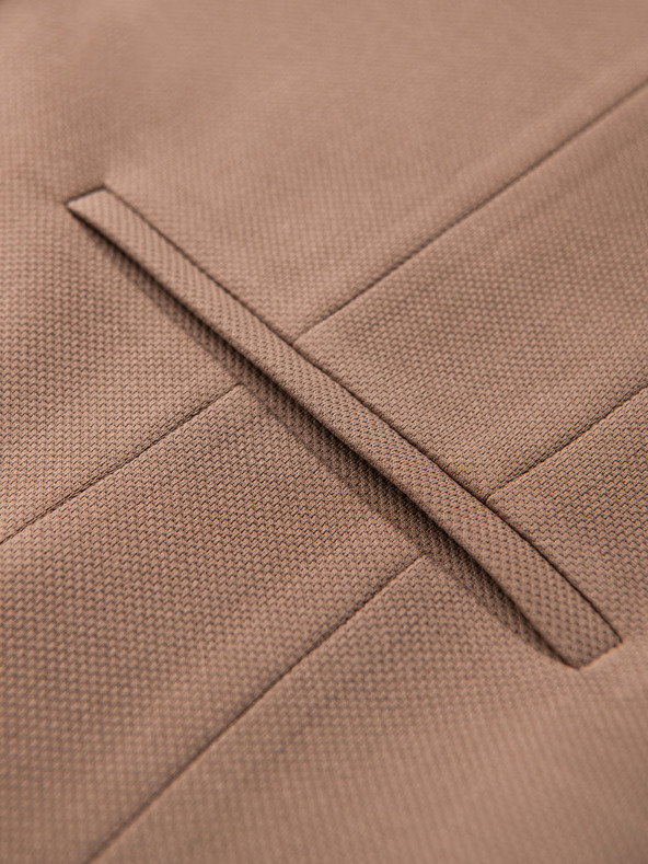 Ombre Clothing Muška elegantan prsluk s klapama - smeđa V1 V66 Ombre Clothing