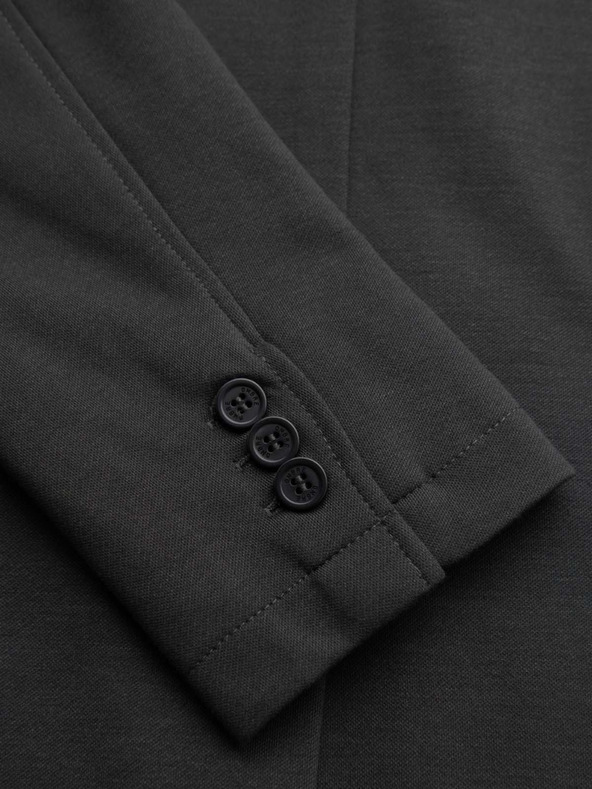 Ombre Clothing Muška pletena sakoa uskog kroja s finom strukturom - grafit V1 M165 Ombre Clothing