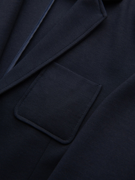 Ombre Clothing Muška pletena sakoa slim fit kroja s finom teksturom - tamno plava V3 M165 Ombre Clothing