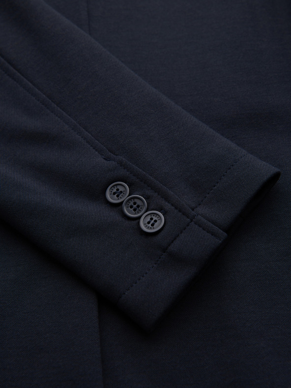 Ombre Clothing Muška pletena sakoa slim fit kroja s finom teksturom - tamno plava V3 M165 Ombre Clothing