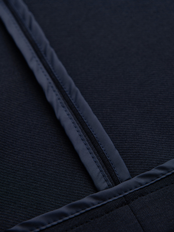 Ombre Clothing Muška pletena sakoa slim fit kroja s finom teksturom - tamno plava V3 M165 Ombre Clothing