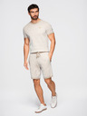 Ombre Clothing Muške pletene šorts sa podesivim strukom - bež V1 OM-SRCS-0202 Ombre Clothing