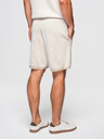 Ombre Clothing Muške pletene šorts sa podesivim strukom - bež V1 OM-SRCS-0202 Ombre Clothing