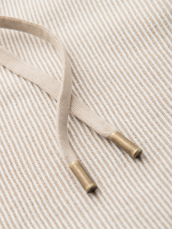 Ombre Clothing Muške pletene šorts sa podesivim strukom - bež V1 OM-SRCS-0202 Ombre Clothing