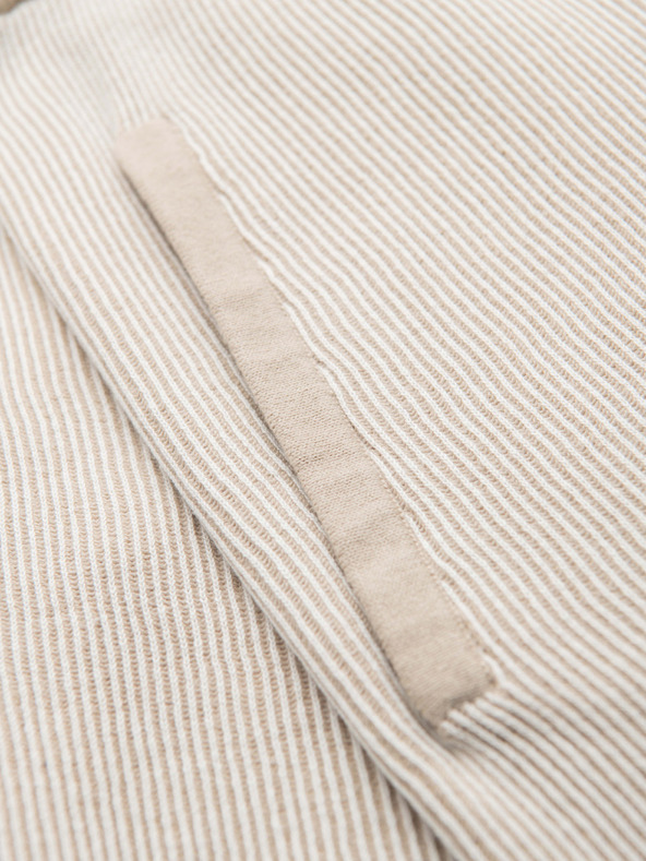 Ombre Clothing Muške pletene šorts sa podesivim strukom - bež V1 OM-SRCS-0202 Ombre Clothing