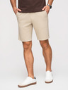 Ombre Clothing Muške strukturirane šorts REGULAR FIT - bež V1 OM-SRSK-0124 Ombre Clothing