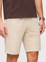 Ombre Clothing Muške strukturirane šorts REGULAR FIT - bež V1 OM-SRSK-0124 Ombre Clothing