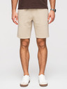 Ombre Clothing Muške strukturirane šorts REGULAR FIT - bež V1 OM-SRSK-0124 Ombre Clothing