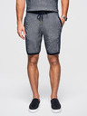 Ombre Clothing Muške pletene šorts sa podesivim strukom - tamno plave V3 OM-SRCS-0202 Ombre Clothing