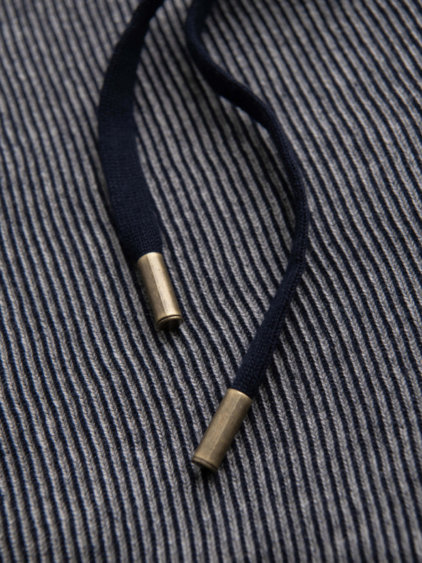 Ombre Clothing Muške pletene šorts sa podesivim strukom - tamno plave V3 OM-SRCS-0202 Ombre Clothing