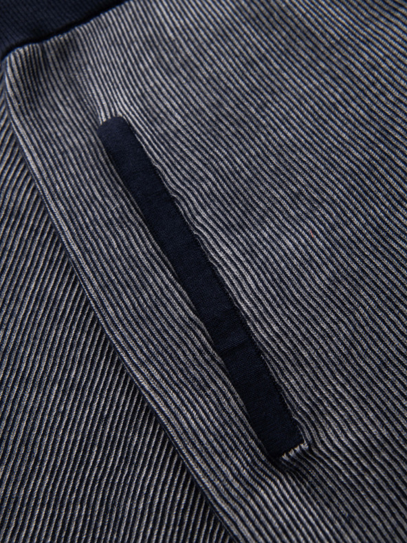 Ombre Clothing Muške pletene šorts sa podesivim strukom - tamno plave V3 OM-SRCS-0202 Ombre Clothing