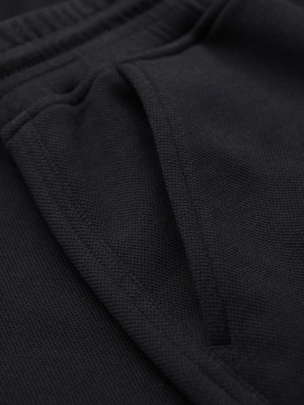 Ombre Clothing Muške strukturalne šorts REGULAR FIT - crne V2 OM-SRSK-0124 Ombre Clothing