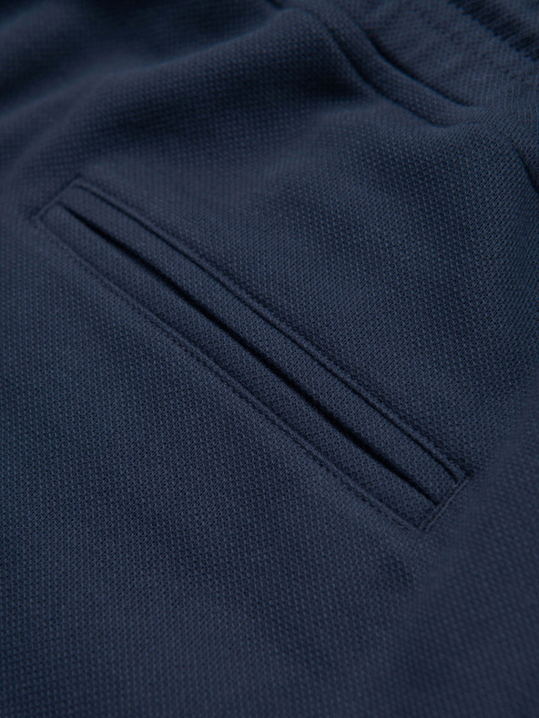 Ombre Clothing Muške strukturalne šorts REGULAR FIT - tamno plave V3 OM-SRSK-0124 Ombre Clothing