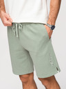 Ombre Clothing Muške šorts REGULAR FIT od francuskog froté pletiva - pastelno zelene V3 OM-SRSK-0196 Ombre Clothing