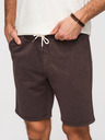 Ombre Clothing Muške strukturalne šorts REGULAR FIT - smeđe V5 OM-SRSK-0124 Ombre Clothing