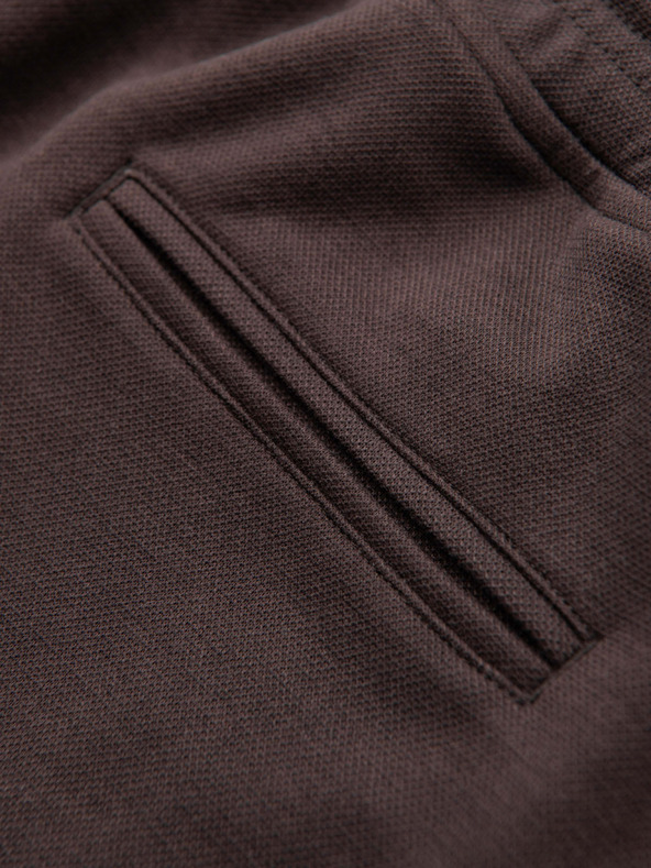 Ombre Clothing Muške strukturalne šorts REGULAR FIT - smeđe V5 OM-SRSK-0124 Ombre Clothing