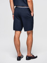 Ombre Clothing Muške strukturirane viskozne šorts REGULAR - tamno plave V2 OM-SRCS-0203 Ombre Clothing