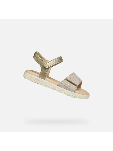 Geox Zlatne djevojčje sandale Geox Sandal Haiti