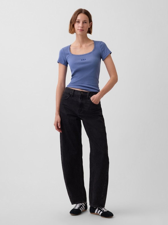 GAP Rebrasta majica s logom GAP