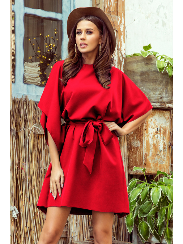 numoco SOFIA Leptir haljine - crvene