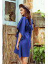 numoco SOFIA Leptir haljine s vezivanjem u struku - plava